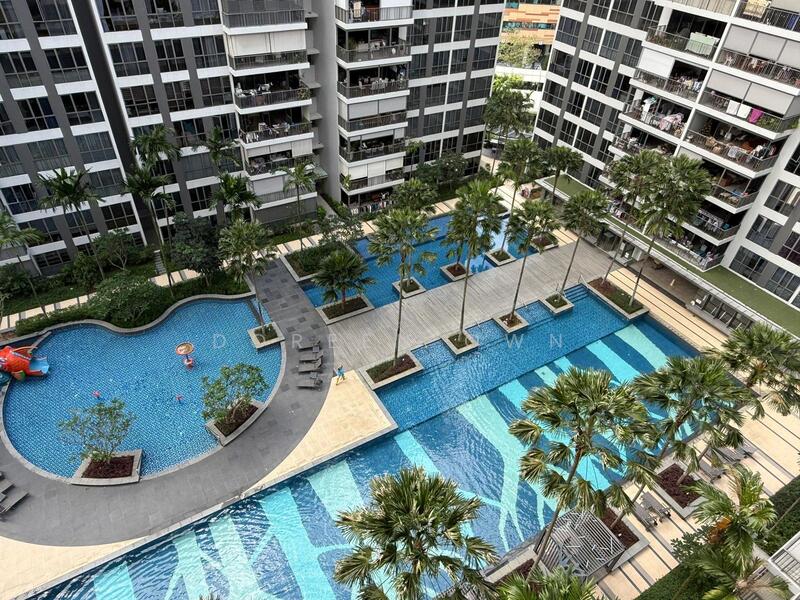 Pool view from balcony