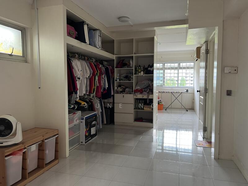 Master room with walk in closet