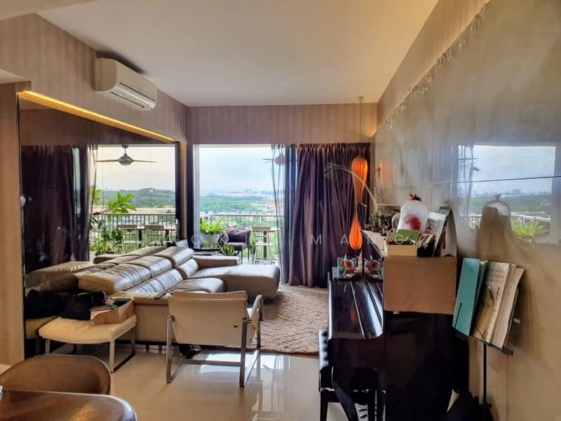 d'Leedon (Former Farrer Court), 13 Leedon Heights, 3 Bedrooms, 1,281 sqft, Condominium For Sale, by Jackie Mang, 60202175 - Living Room- unblocked GCB view - PropertyGuru.com.sg