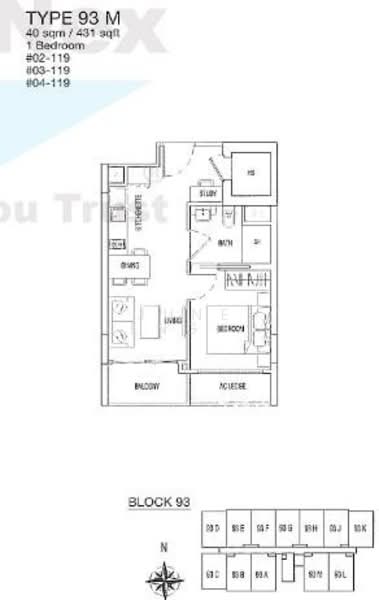 Parc Rosewood, 99 Rosewood Drive, 1 Bedroom, 431 sqft, Condominium For Sale, by June Leng Yee Hoe, 60202219 - PropertyGuru.com.sg