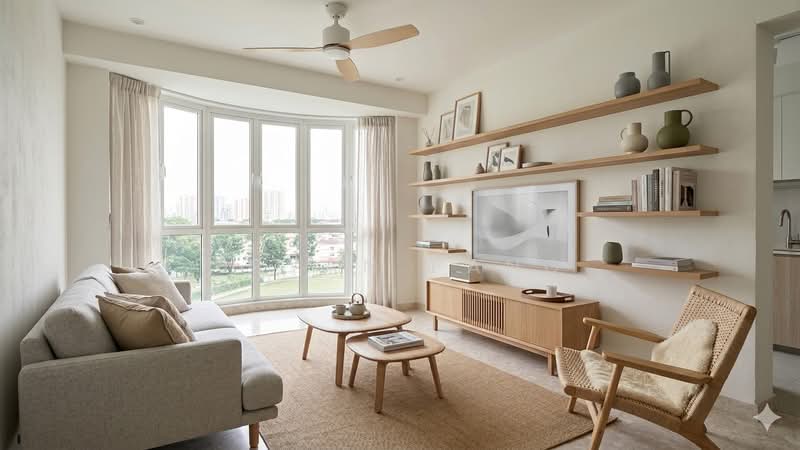 Yew Mei Green, 50 Choa Chu Kang North 6, 3 Bedrooms, 1,130 sqft, Condominium For Sale, by Bryan Pang, 60203918 - Living Room - PropertyGuru.com.sg