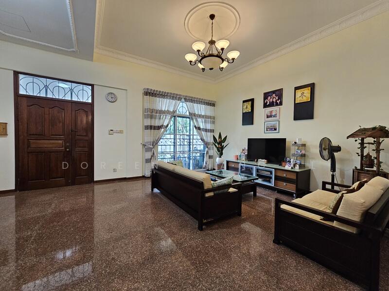 Bright Living Area with Sliding Doors