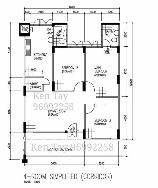 134 Simei Street 1, 134 Simei Street 1, 3 Bedrooms, 904 sqft, HDB Flat For Sale, by Ken Tay, 60204786 - PropertyGuru.com.sg