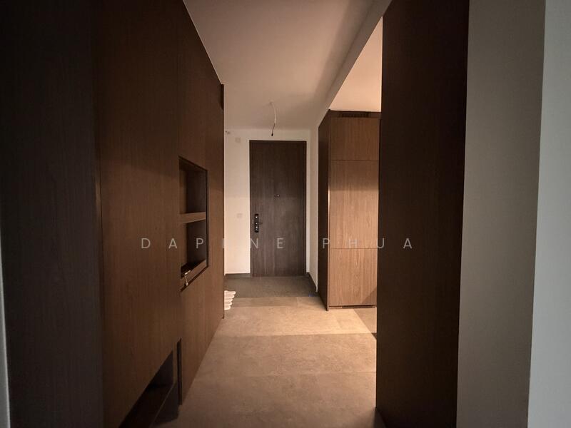 ENTRANCE w THOUGHTFULLY CURATED CABINET