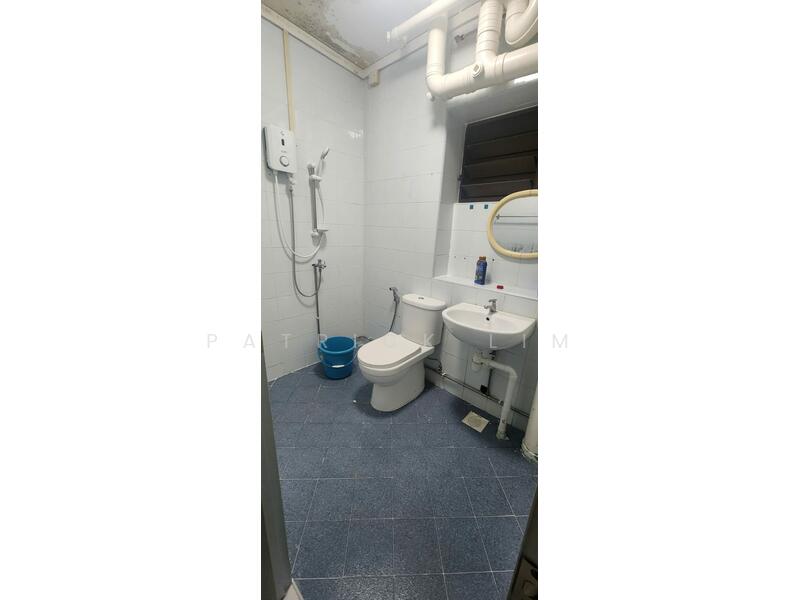 Spacious Bathroom with heater installed.
