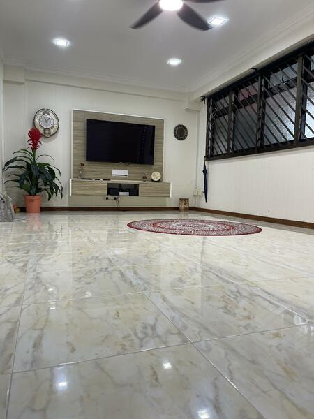 Living Room with quality tiles