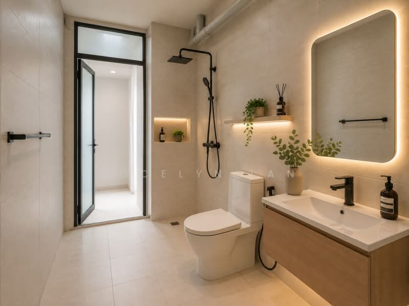 291E Bukit Batok Street 24, 291E Bukit Batok Street 24, 3 Bedrooms, 1,108 sqft, HDB Flat For Sale, by Jocelyn Tan, 60205547 - Artist Impression Common Bathroom - PropertyGuru.com.sg