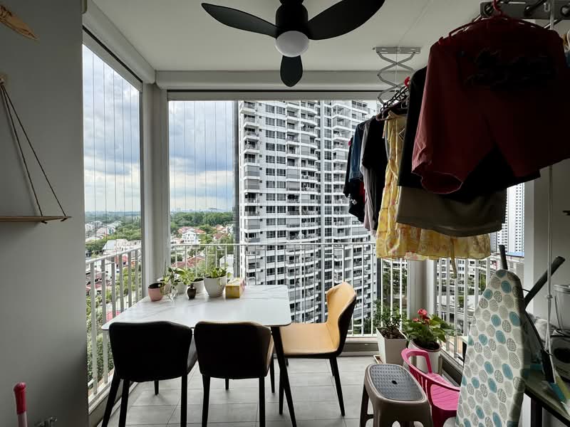 High Park Residences, 31 Fernvale Road, 2 Bedrooms, 581 sqft, Condominium For Rent, by LING WANG, 60206577 - Balcony - PropertyGuru.com.sg