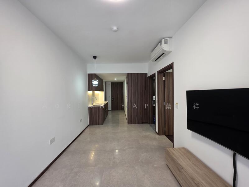 Lentor Modern, 3 Lentor Central, 1 Bedroom, 527 sqft, Condominium For Rent, by Adrian Yap 葉启祥, 60206873 - Living Room - PropertyGuru.com.sg