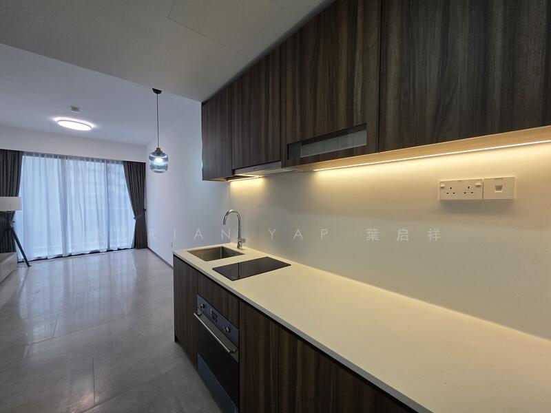 Lentor Modern, 3 Lentor Central, 1 Bedroom, 527 sqft, Condominium For Rent, by Adrian Yap 葉启祥, 60206873 - Kitchen - PropertyGuru.com.sg