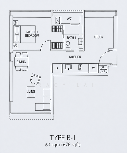Citylights, 90 Jellicoe Road, 2 Bedrooms, 678 sqft, Condominium For Sale, by Tracy Lai, 60207453 - PropertyGuru.com.sg