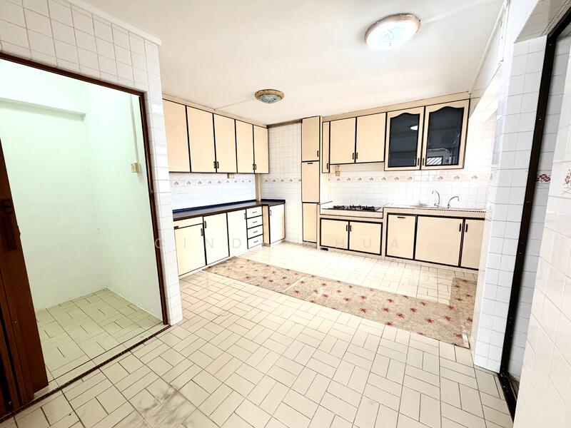 Kitchen with storeroom