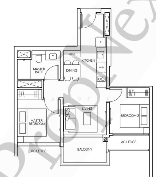 AMO Residence, 21 Ang Mo Kio Rise, 2 Bedrooms, 614 sqft, Condominium For Sale, by JAY PECK, 60208825 - PropertyGuru.com.sg