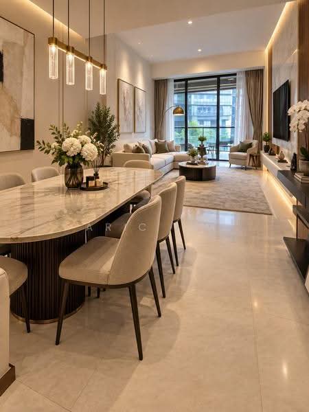 Marina One Residences, 21 Marina Way, Boat Quay / Raffles Place / Marina, 2 Bedrooms, 1,023 sqft, Condominium For Sale, by Aric Lim, 60211599 - Living Room - PropertyGuru.com.sg