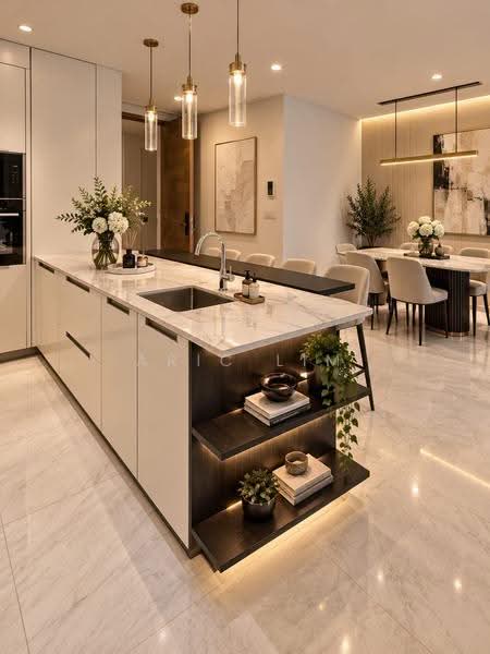 Marina One Residences, 21 Marina Way, Boat Quay / Raffles Place / Marina, 2 Bedrooms, 1,023 sqft, Condominium For Sale, by Aric Lim, 60211599 - Kitchen - PropertyGuru.com.sg