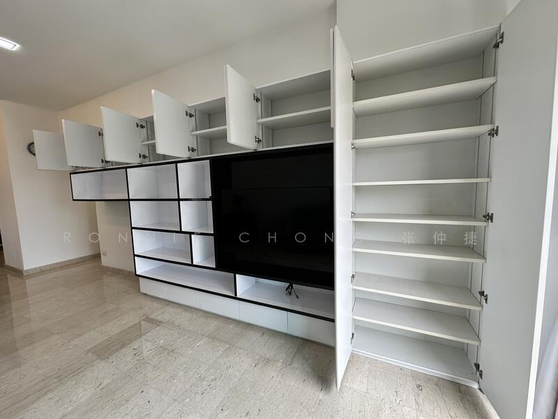 Cabinet storage all opened up