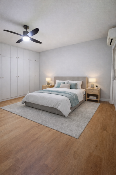 Staging common bedroom 