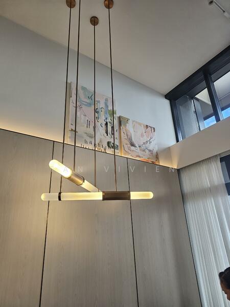 High Ceiling with Designer lighting