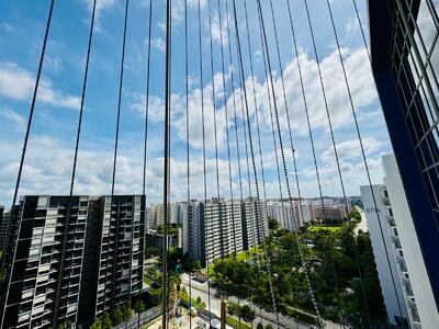 For Sale - Tampines Condo The Santorini at D17 Tampines West MRT high Flr corner point blk unblock