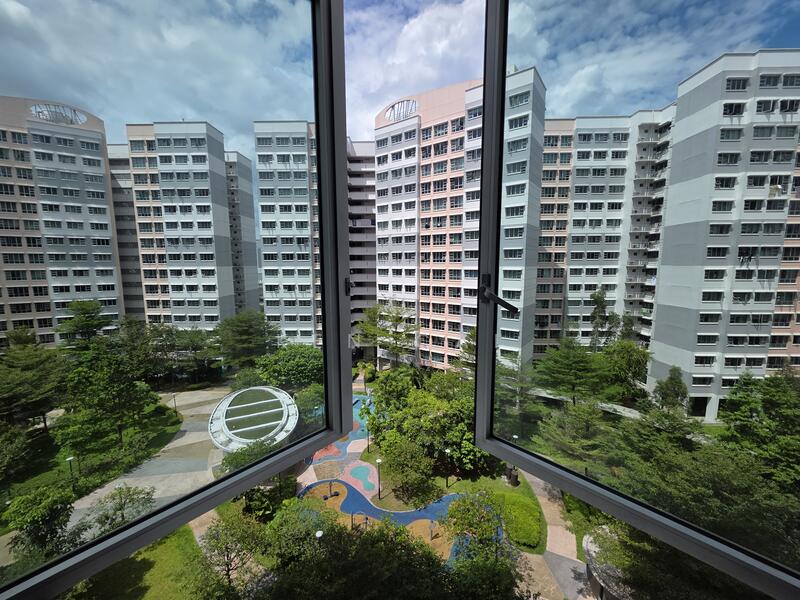 View from bedroom window