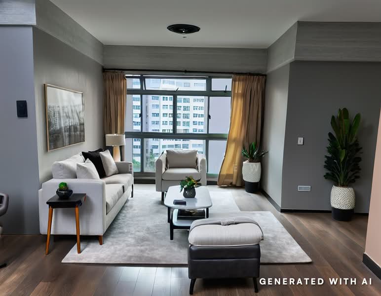 641A Punggol Drive, 641A Punggol Drive, 3 Bedrooms, 969 sqft, HDB Flat For Sale, by Sean Chew, 60214818 - Living Room - PropertyGuru.com.sg