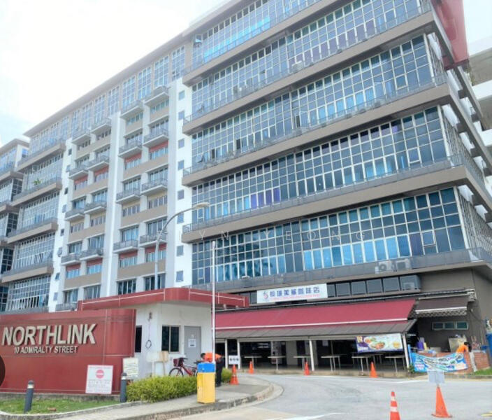 North Link Building, 10 Admiralty Street, 5,188 sqft, Light Industrial (B1) For Sale, by Evelyn Yeong, 60216542 - Exterior - CommercialGuru.com.sg