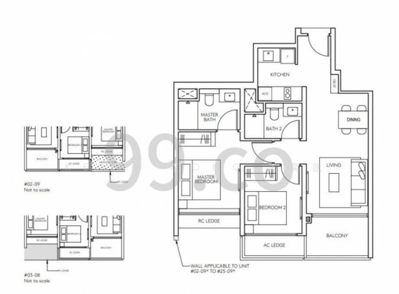 AMO Residence, 23 Ang Mo Kio Rise, 2 Bedrooms, 743 sqft, Condominium For Rent, by Kevin Wong 王奕凯, 60216872 - PropertyGuru.com.sg