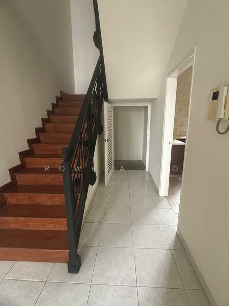 Storage below stairs