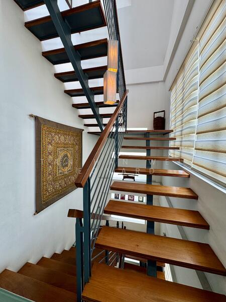 Stairway connecting Level 1 and Level 2