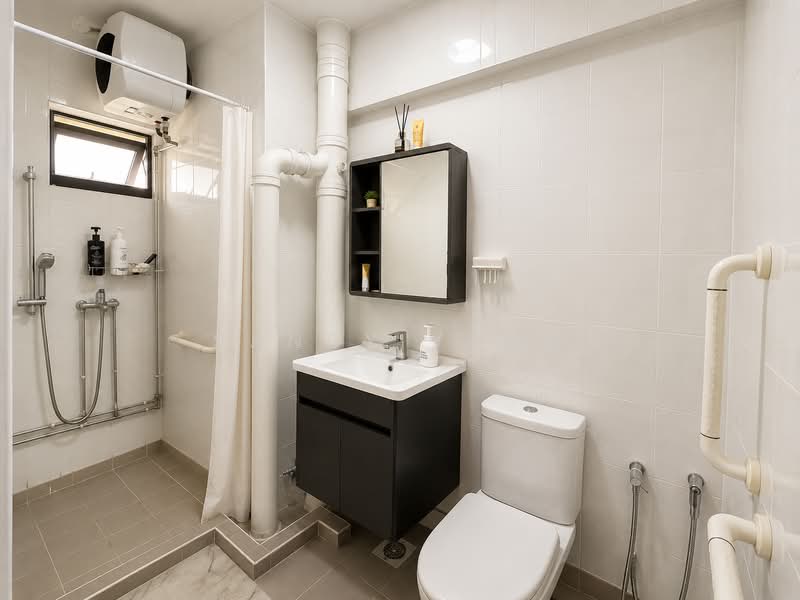130 Bedok Reservoir Road, 130 Bedok Reservoir Road, 3 Bedrooms, 1,625 sqft, HDB Flat For Sale, by Sandy Yong, 60217648 - Bathroom - PropertyGuru.com.sg