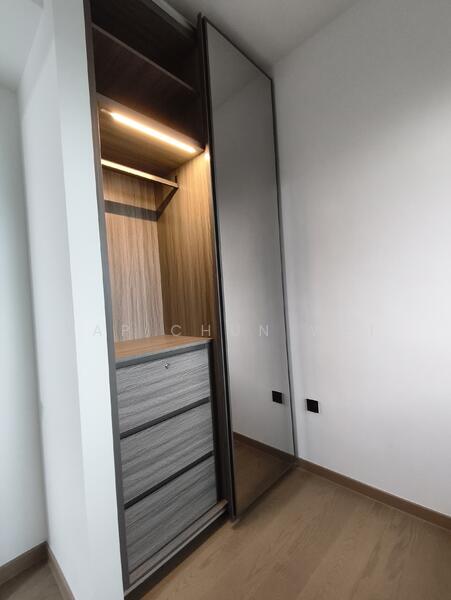 Cabinet with motion sensor lights