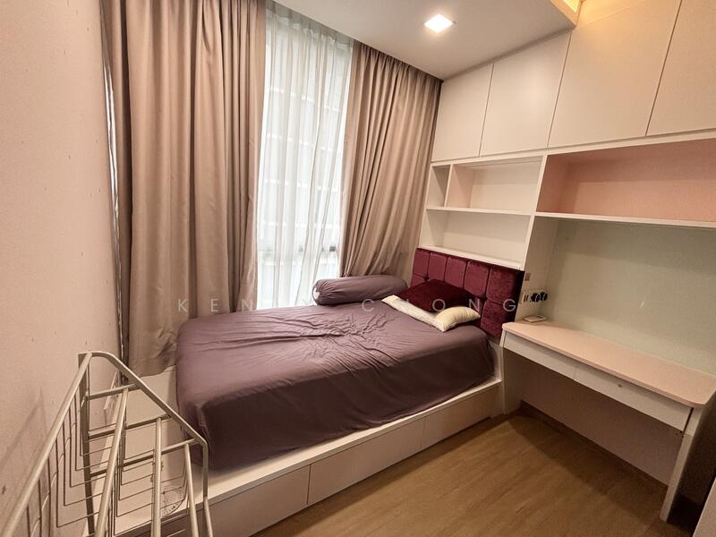 Bedroom 2 with built in bed and table