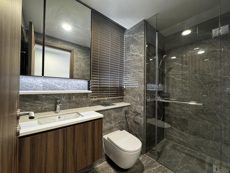 Lentor Modern, 3 Lentor Central, 3 Bedrooms, 969 sqft, Condominium For Rent, by Veroy Chua, 60217988 - Bathroom - PropertyGuru.com.sg
