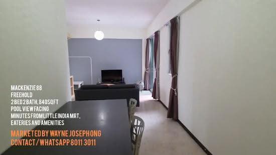 Mackenzie 88, 88 Mackenzie Road, Orchard / River Valley, 2 Bedrooms, 840 sqft, Apartment For Rent, by Wayne Joseph Ong 王伟洋, 60218773 - PropertyGuru.com.sg