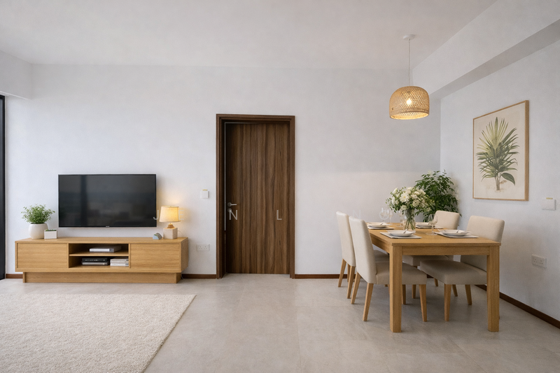 Lentor Modern Condominium For Sale at S$ 1,780,000 | PropertyGuru Singapore - Living Room