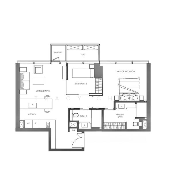 Wallich Residence, 3 Wallich Street, 2 Bedrooms, 915 sqft, Condominium For Rent, by Tracy Chen, 60220833 - PropertyGuru.com.sg