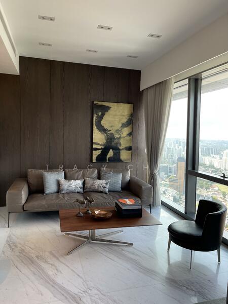 Wallich Residence, 3 Wallich Street, 2 Bedrooms, 915 sqft, Condominium For Rent, by Tracy Chen, 60220833 - Living Room - PropertyGuru.com.sg