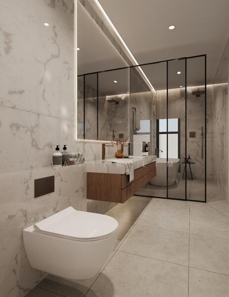 Clarity - Brand New Inter Terrace, Opera Estate, Dido Street, 4 Bedrooms, 3,268 sqft, Terraced House For Sale, by Javier Lim, 60221167 - Master Bathroom - PropertyGuru.com.sg