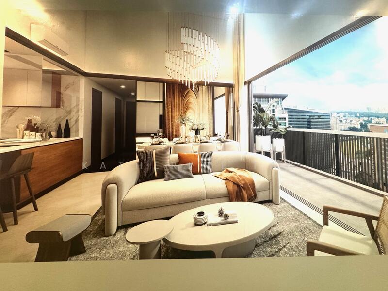 Blossoms By The Park Condominium For Sale at S$ 3,596,000 | PropertyGuru Singapore - Living Room