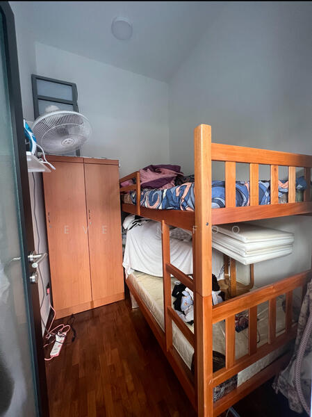 Helper room at back yard