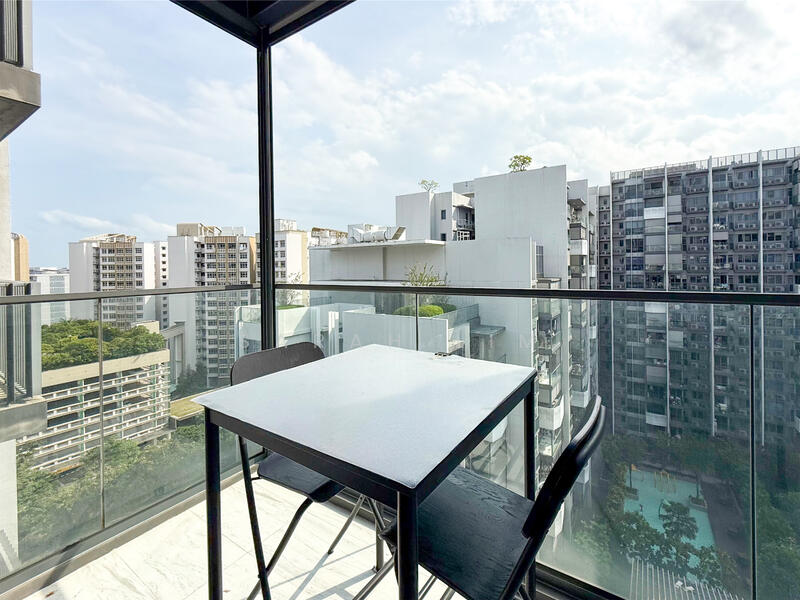 Balcony View with motorized Ziptrack