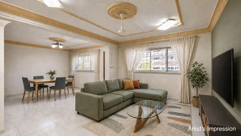 820 Yishun Street 81, 820 Yishun Street 81, 3 Bedrooms, 1,119 sqft, HDB Flat For Sale, by Melvin Sim, 60226477 - Living Room - PropertyGuru.com.sg