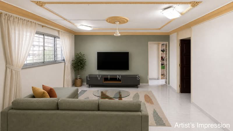 820 Yishun Street 81, 820 Yishun Street 81, 3 Bedrooms, 1,119 sqft, HDB Flat For Sale, by Melvin Sim, 60226477 - Living Room - PropertyGuru.com.sg