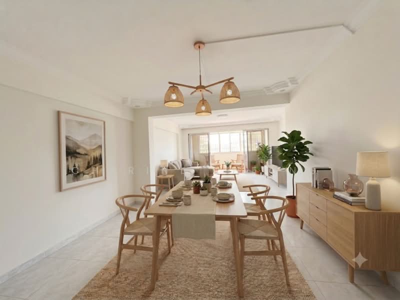 160 Yung Ping Road, 160 Yung Ping Road, 4 Bedrooms, 1,593 sqft, HDB Flat For Sale, by Cherine Cheong, 60226684 - Dining Room - virtually staged for ref - PropertyGuru.com.sg