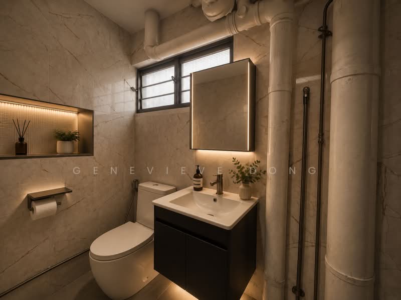 325 Woodlands Street 32, 325 Woodlands Street 32, 6 Bedrooms, 1,754 sqft, HDB Flat For Sale, by Genevieve Dong, 60226725 - Bathroom - PropertyGuru.com.sg