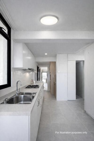 Kitchen for illustration purposes. 