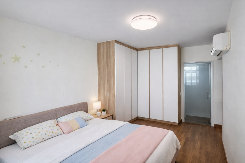 Master-bedroom with attached bathroom