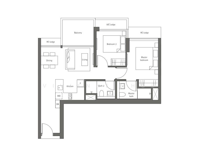 Principal Garden, 91 Prince Charles Crescent, 2 Bedrooms, 807 sqft, Condominium For Rent, by Vivienne Zhou, 60227532 - PropertyGuru.com.sg