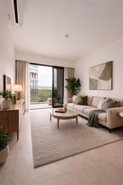 Lentor Modern, 3 Lentor Central, 1 Bedroom, 527 sqft, Condominium For Sale, by Gina K, 60228290 - AI potential of the Living Room - PropertyGuru.com.sg