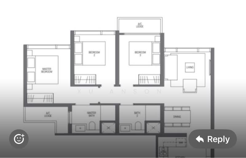 Midtown Modern, 18 Tan Quee Lan Street, 3 Bedrooms, 904 sqft, Condominium For Sale, by XU ANSON, 60228298 - PropertyGuru.com.sg